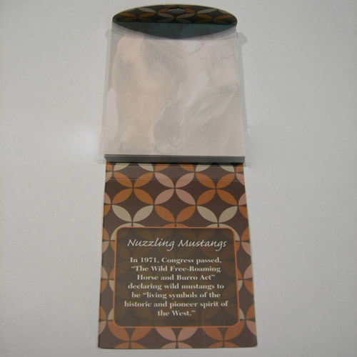 Inside of Nuzzling Mustangs pocket notes