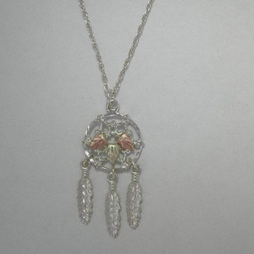 Black Hills Gold Sterling Silver Dreamcatcher necklace