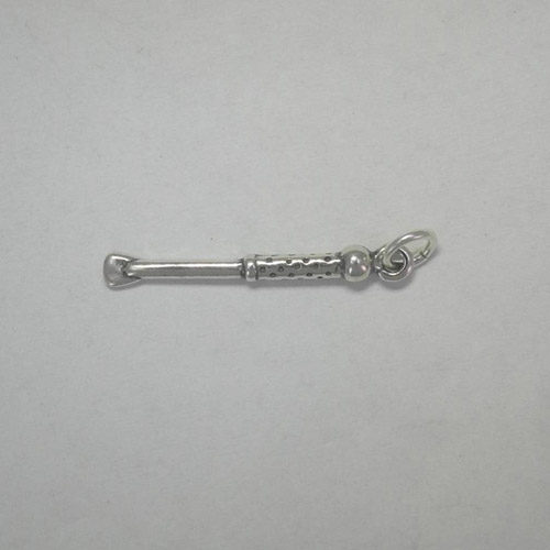 Sterling Silver riding crop charm pendant